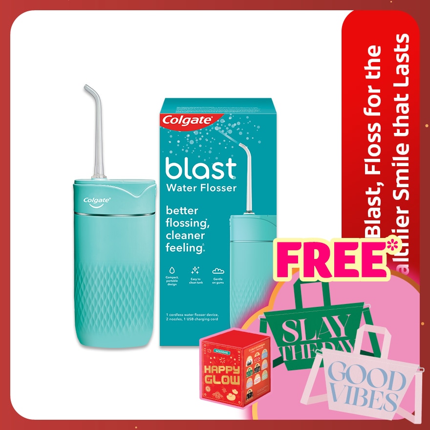 Colgate Blast Water Flosser Rechargeable Teal Green 1s