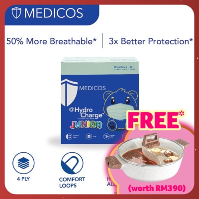 MEDICOS 4ply Hydrocharge Junior Minty Green 50's