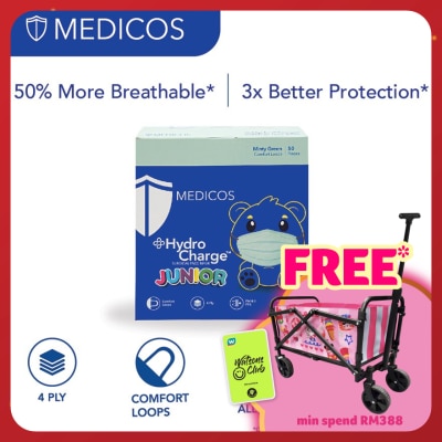 MEDICOS 4ply Hydrocharge Junior Minty Green 50's