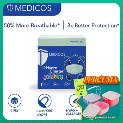 MEDICOS - 4ply Hydrocharge Junior Minty Green 50's