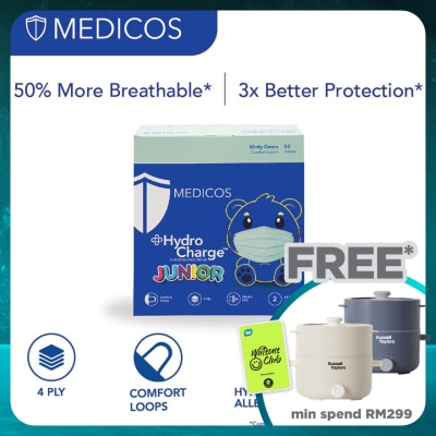 MEDICOS 4ply Hydrocharge Junior Minty Green 50's