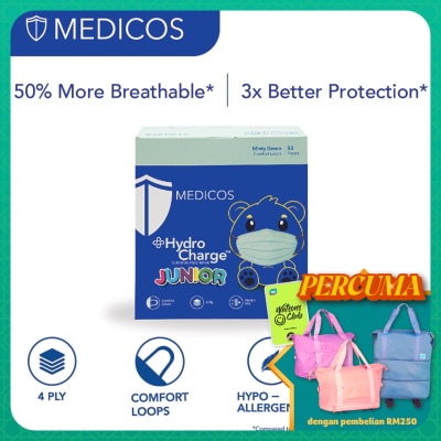 MEDICOS 4ply Hydrocharge Junior Minty Green 50's