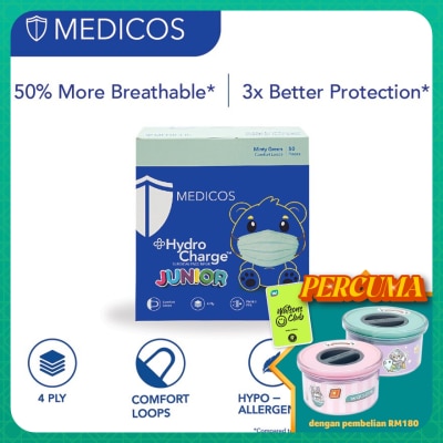 MEDICOS 4ply Hydrocharge Junior Minty Green 50's