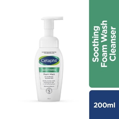 CETAPHIL Soothing Foam Wash Cleanser 200ml