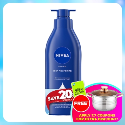 NIVEA - Rich Nourishing Body Milk 350ml Twin Pack