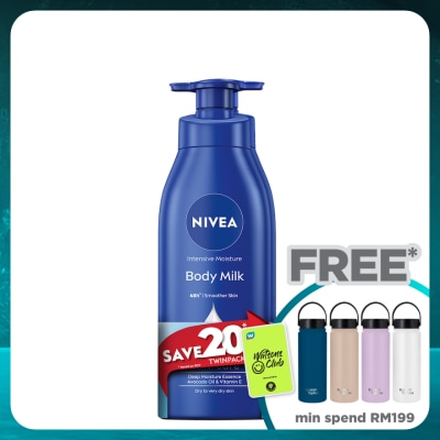 NIVEA Intensive Moisture Body Milk 380ml Twin Pack