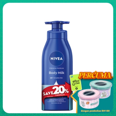 NIVEA Intensive Moisture Body Milk 380ml Twin Pack