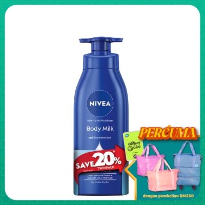 NIVEA Intensive Moisture Body Milk 380ml Twin Pack
