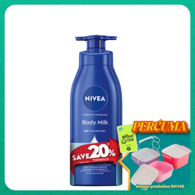 NIVEA - Intensive Moisture Body Milk 380ml Twin Pack