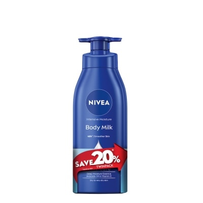 NIVEA Intensive Moisture Body Milk 380ml Twin Pack