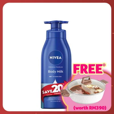 NIVEA Intensive Moisture Body Milk 380ml Twin Pack