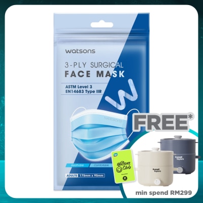 WATSONS Surgical 3Ply Face Mask Adult 10s