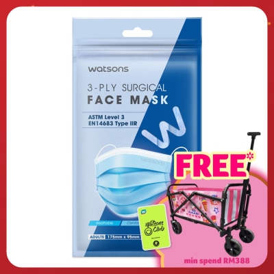 WATSONS Surgical 3Ply Face Mask Adult 10s