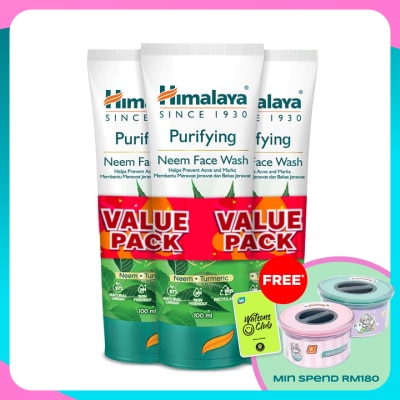 HIMALAYA Purifying Neem Face Wash 3x100ml