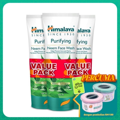 HIMALAYA Purifying Neem Face Wash 3x100ml