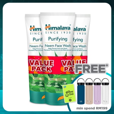 HIMALAYA Purifying Neem Face Wash 3x100ml