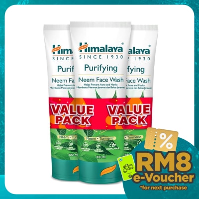 HIMALAYA Purifying Neem Face Wash 3x100ml