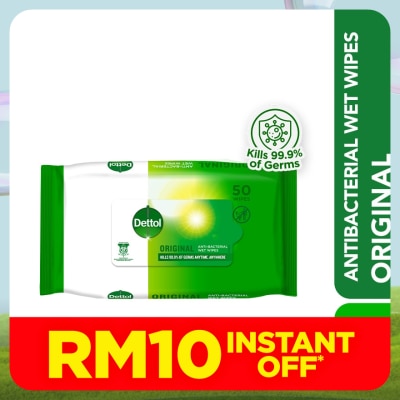DETTOL Antibacterial Wipes Original 50s