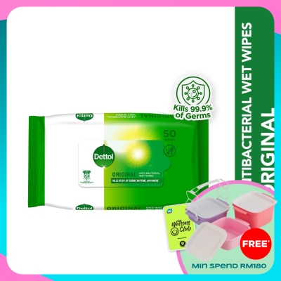 DETTOL Antibacterial Wipes Original 50s