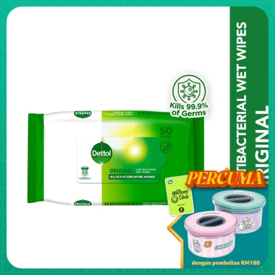 DETTOL Antibacterial Wipes Original 50s