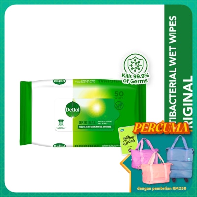DETTOL Antibacterial Wipes Original 50s