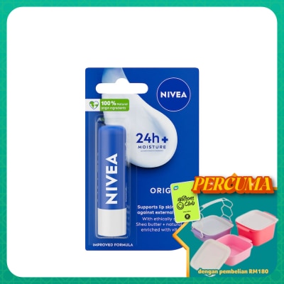 NIVEA - Lip Original Care Caring Lip Balm 4.8g
