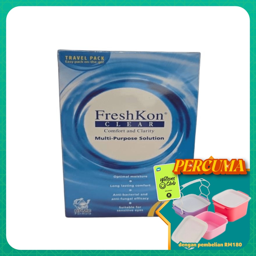 Clear Multi Purpose Solution Travel Pack 2 x 100ml