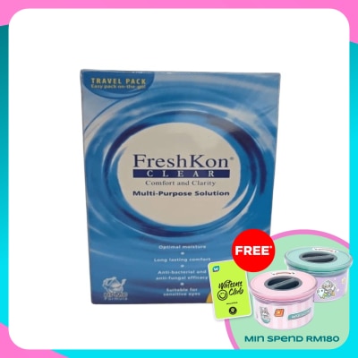 FRESHKON Clear Multi Purpose Solution Travel Pack 2 x 100ml