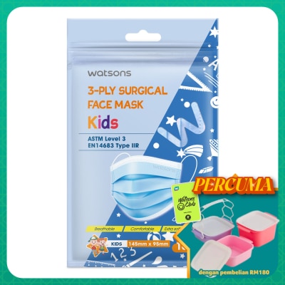 WATSONS - Surgical 3Ply Face Mask Kids 10s