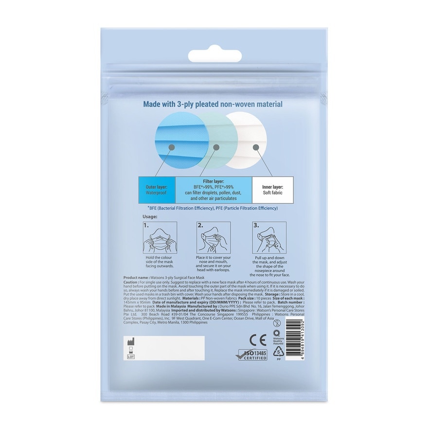 Surgical 3Ply Face Mask Kids 10s