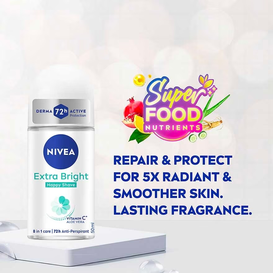 Deodorant Brightening Happy Shave Roll On 50ml image
