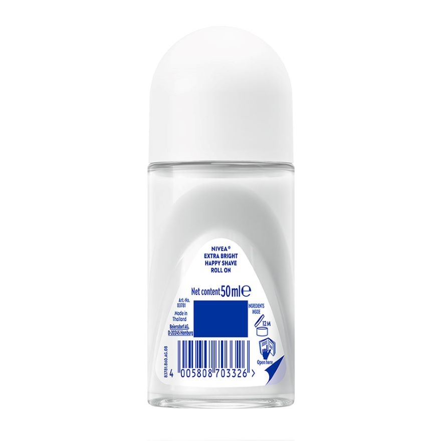 Deodorant Brightening Happy Shave Roll On 50ml image