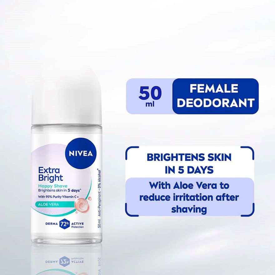 Deodorant Brightening Happy Shave Roll On 50ml image