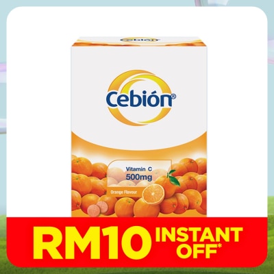 CEBION Vitamin C 500mg Chewable Tablets 30's