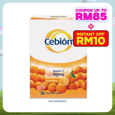 CEBION Vitamin C 500mg Chewable Tablets 30's