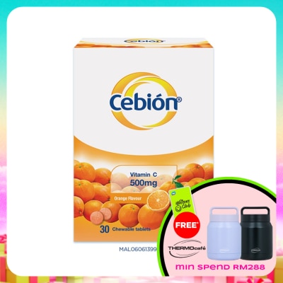 CEBION - Vitamin C 500mg Chewable Tablets 30's