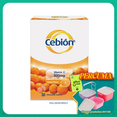 CEBION - Vitamin C 500mg Chewable Tablets 30's