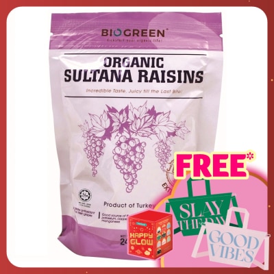 BIOGREEN Organic Sultana Raisins 190g + 50g