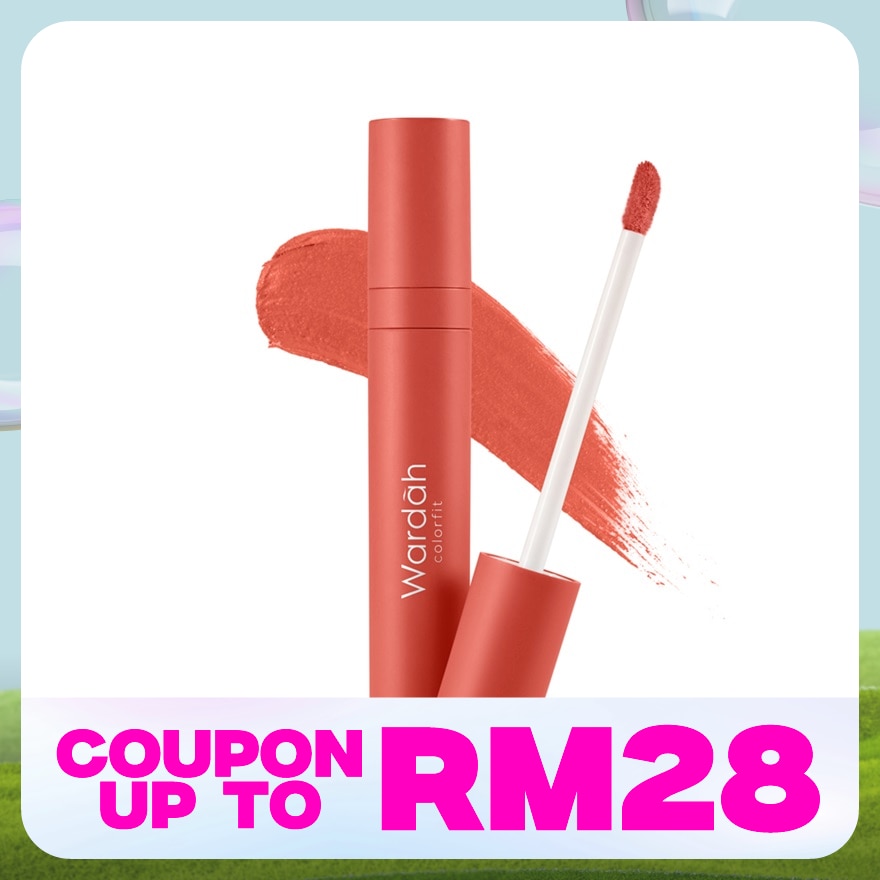 WARDAH Colorfit Velvet Matte Lip Mousse 10 Lively Coral