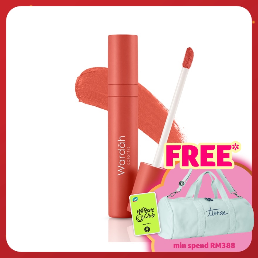 WARDAH Colorfit Velvet Matte Lip Mousse 10 Lively Coral