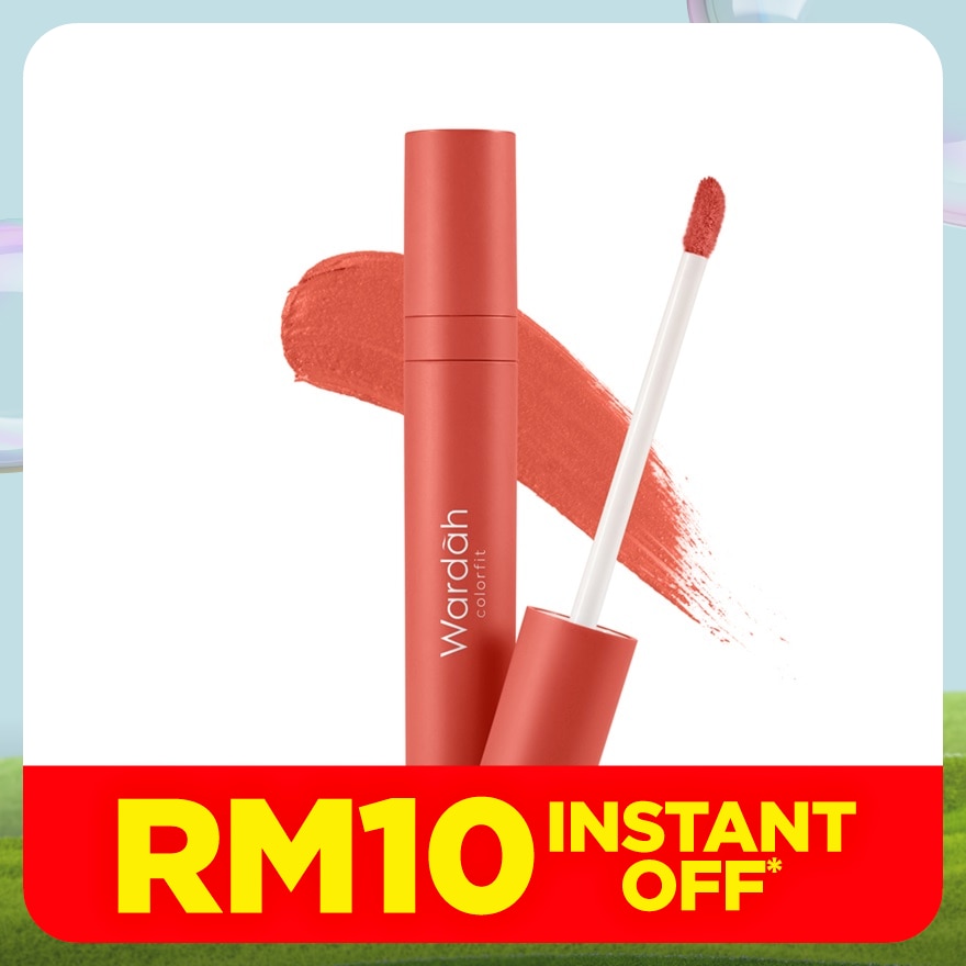 WARDAH Colorfit Velvet Matte Lip Mousse 10 Lively Coral