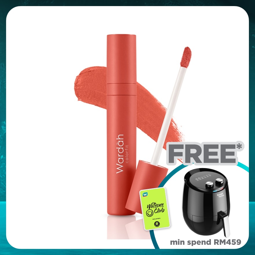 WARDAH Colorfit Velvet Matte Lip Mousse 10 Lively Coral