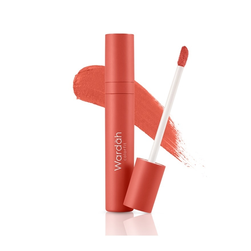 WARDAH Colorfit Velvet Matte Lip Mousse 10 Lively Coral