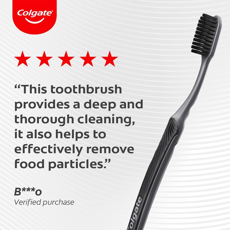 Colgate SlimSoft Charcoal Toothbrush Ultra Soft 3s