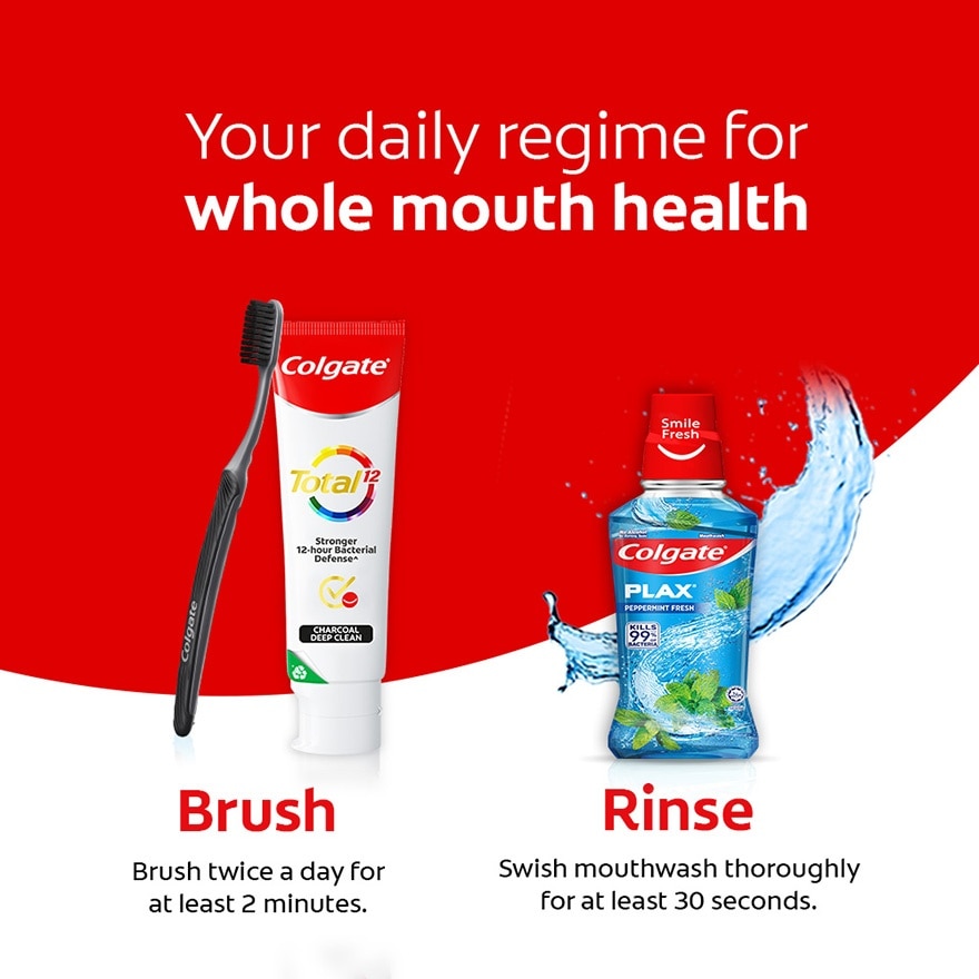 Colgate SlimSoft Charcoal Toothbrush Ultra Soft 3s