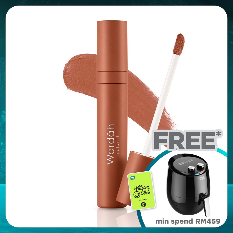 WARDAH Colorfit Velvet Matte Lip Mousse 14 Dainty Caramel