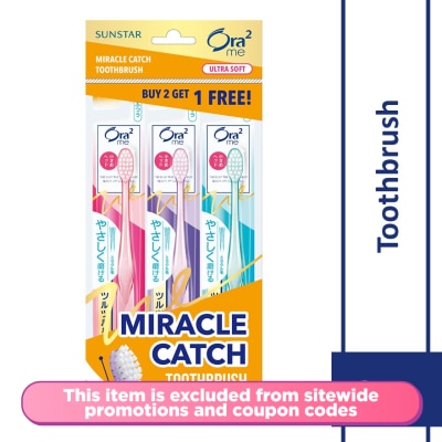 ORA2 me Miracle Catch Toothbrush Value Pack 3s