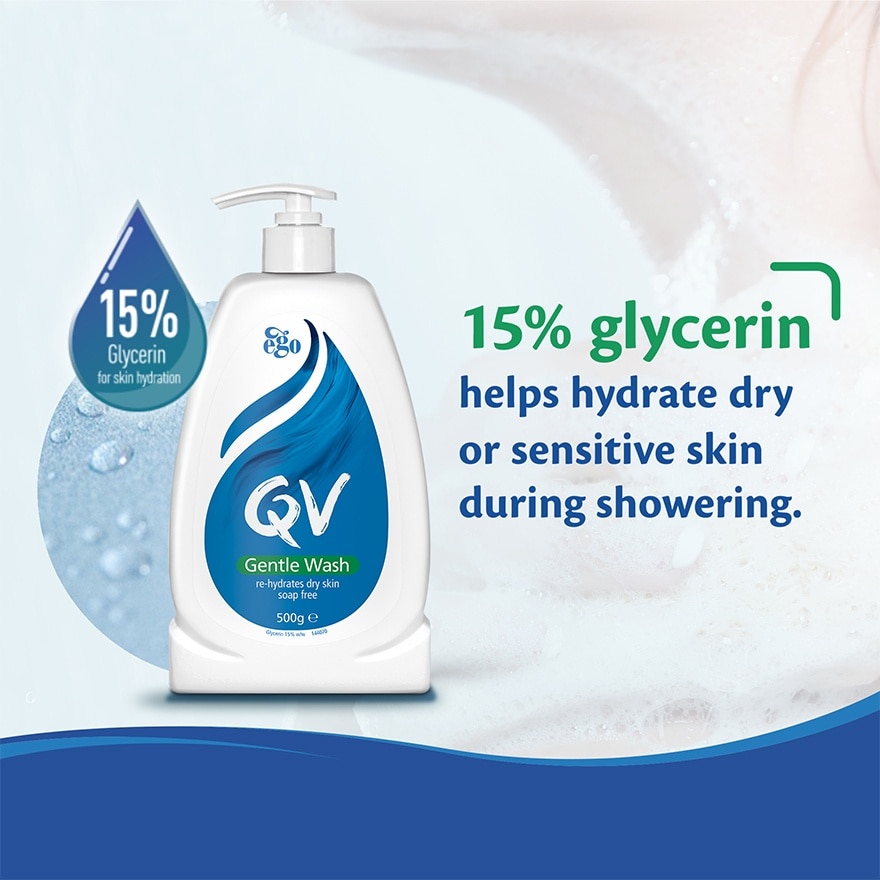 Gentle Wash 500g Twin Pack FREE QV Skin Lotion 50ml