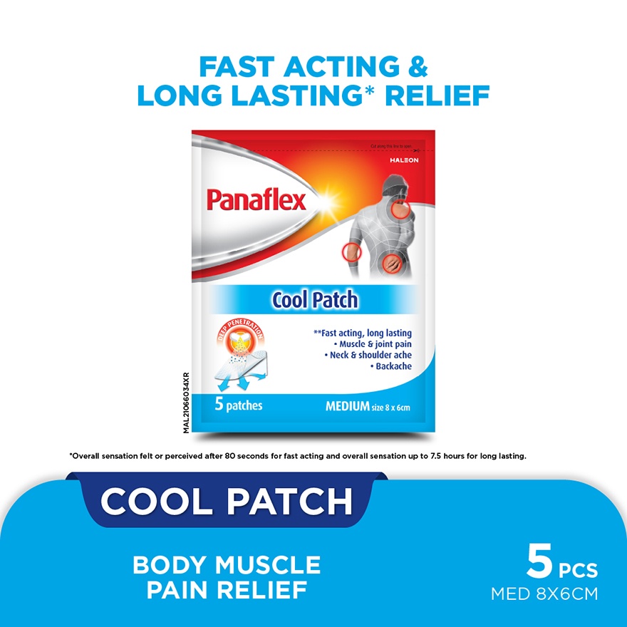 Panaflex Cool Patch-Fast Acting & Long-lasting 5S