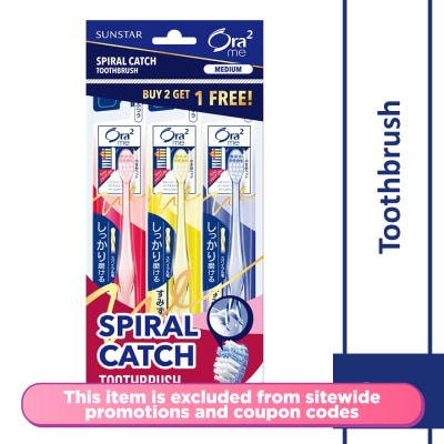 ORA2 Me Spiral Catch Toothbrush Compact Head VP Med 3s